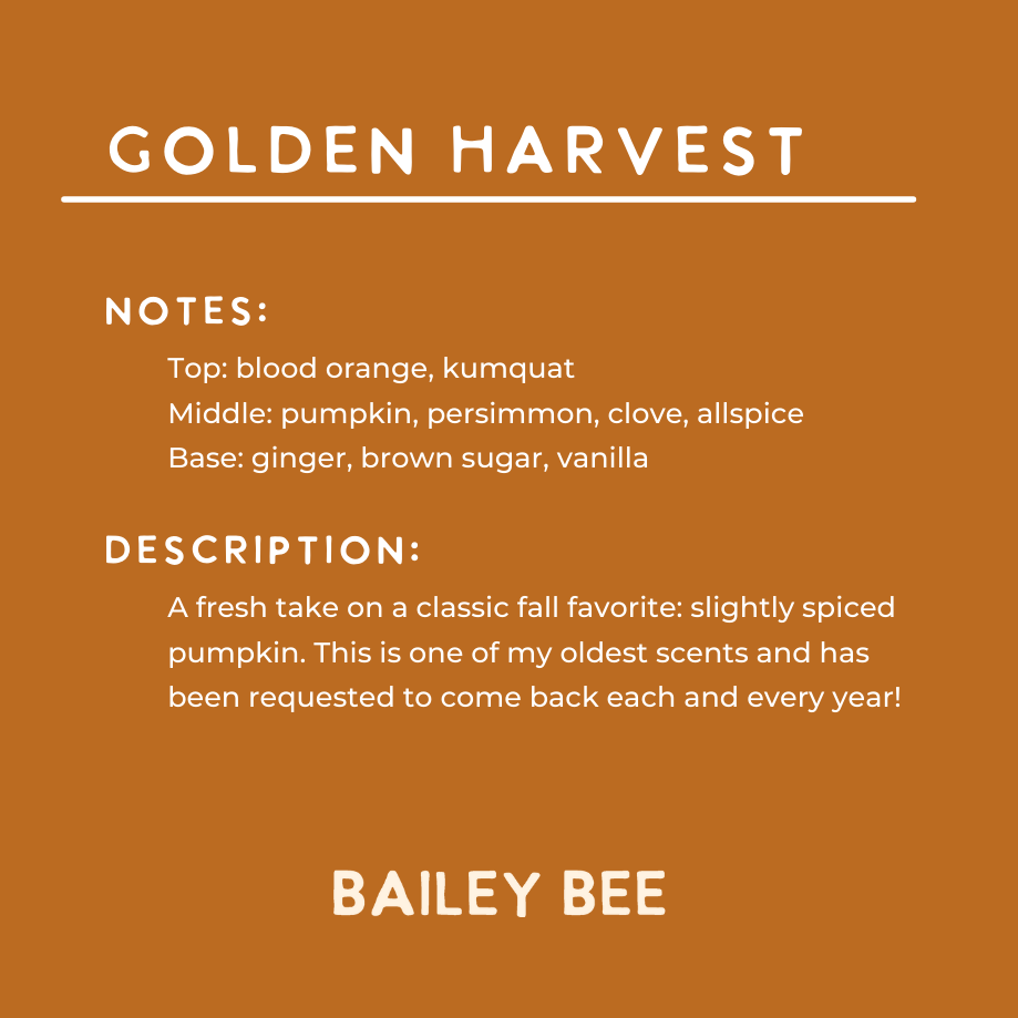 Golden Harvest Wax Melts (Fall Collection)