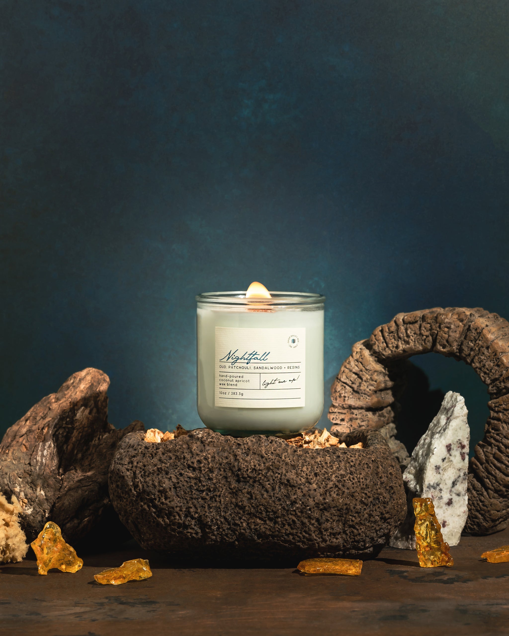 Nightfall - Black 8oz Coconut Wax Candle main image 0
