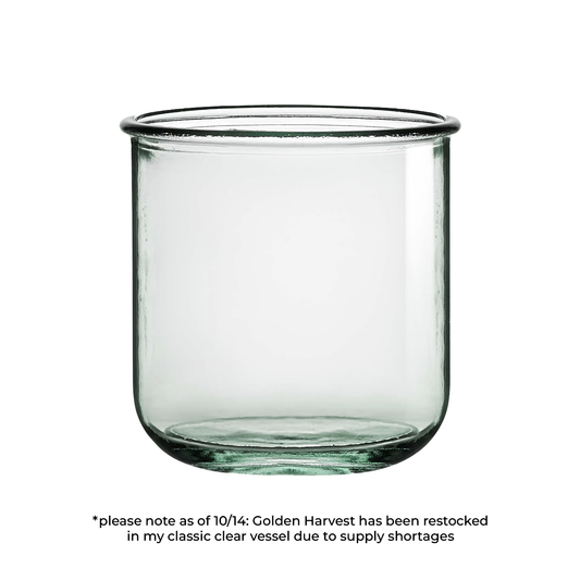 Golden Harvest Classic Candle (CLEAR VESSEL)