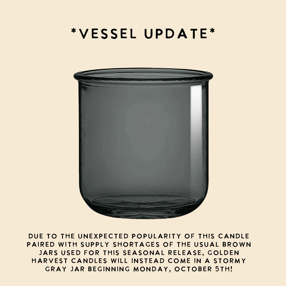 Golden Harvest Classic Candle (Fall Collection) *gray vessel*