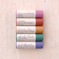 original five lip butters lined up