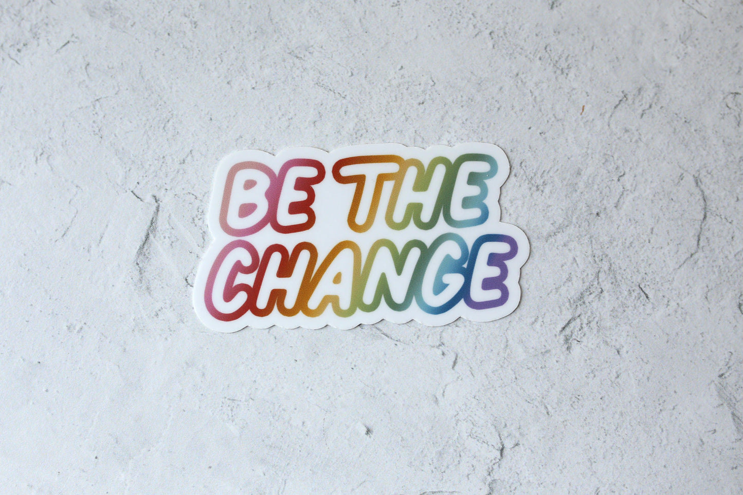 be the change sticker