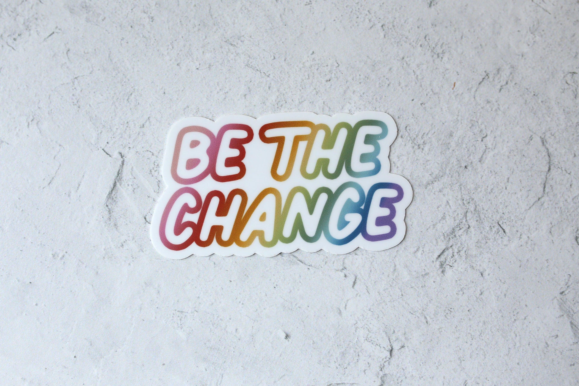 be the change sticker