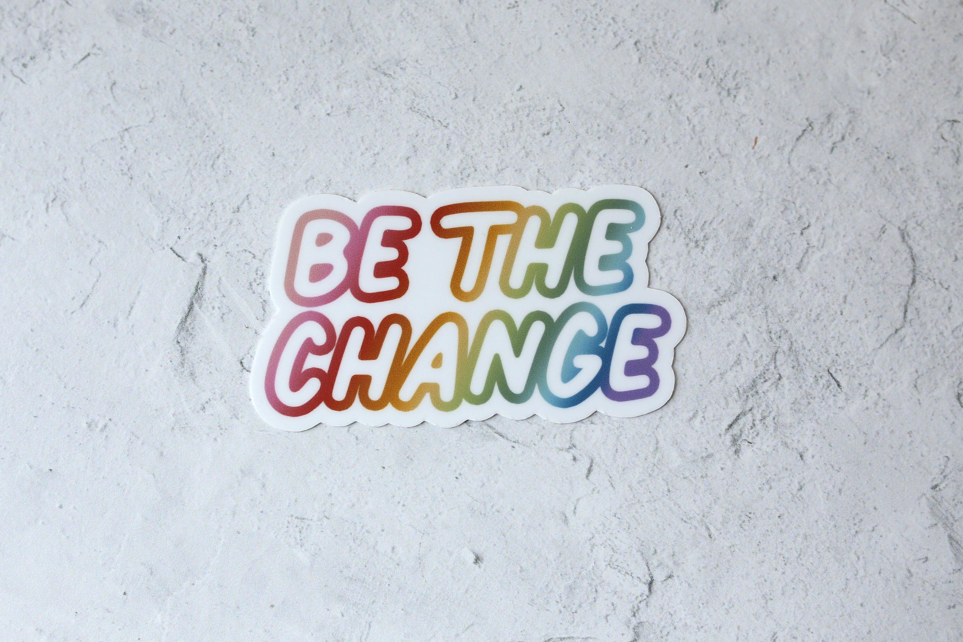 be the change sticker